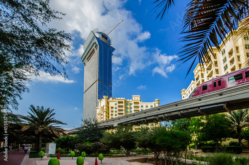 Palm island apartments, Ittehad park and mono rail track ,Palm jumeirah