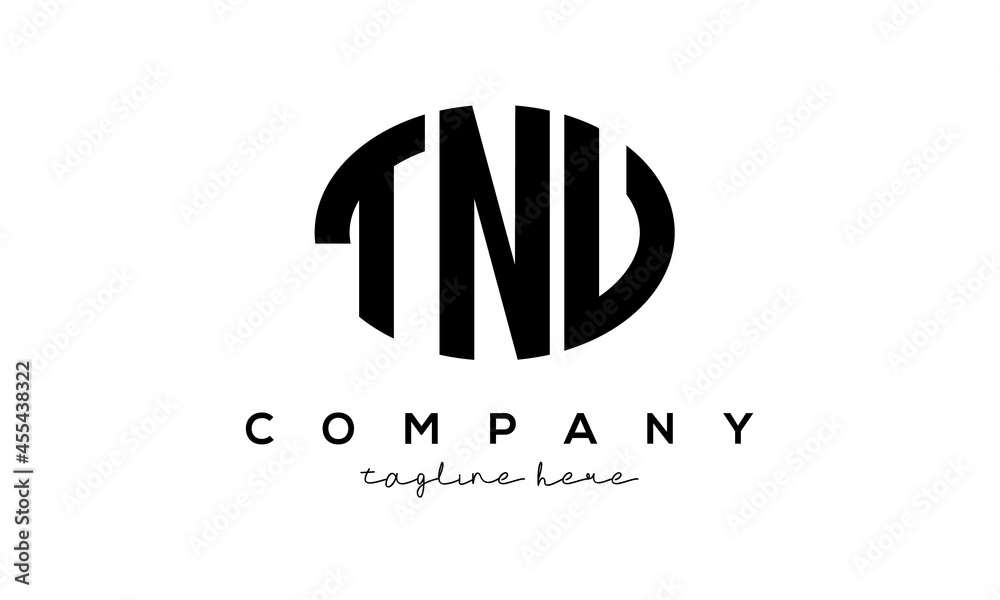 TNU three Letters creative circle logo design TNU three Letters creative circle logo design