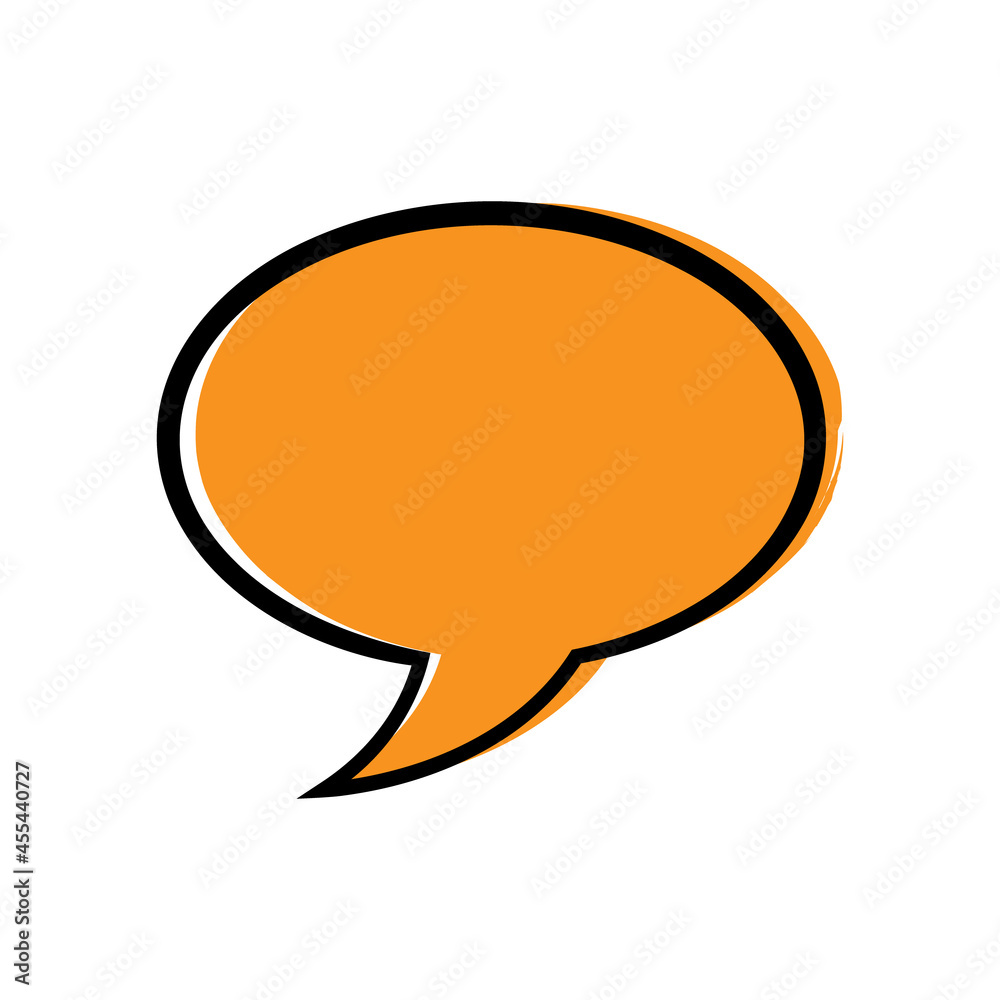 Vector Abstract Speech Bubble on White Background Vector Abstract Speech Bubble on White Background