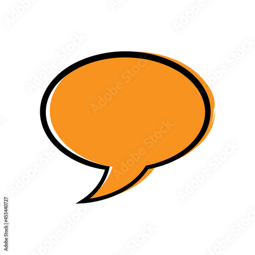 Vector Abstract Speech Bubble on White Background