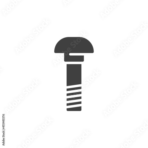 Carriage bolt vector icon