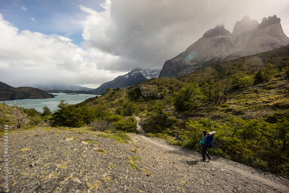 trekking W, Parque nacional Torres del Paine,Sistema Nacional de Áreas Silvestres Protegidas del Estado de Chile.Patagonia, República de Chile,América del Sur