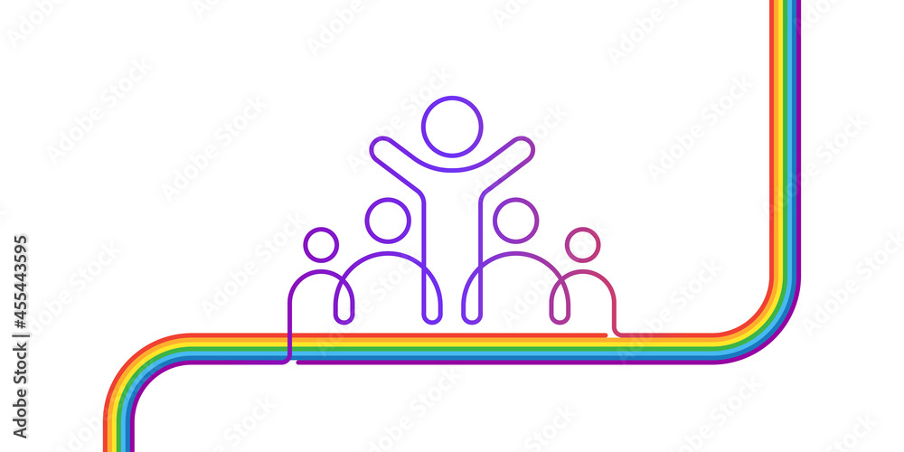 Inclusion and diversity culture equity icon. Group of persons with gender equality. Inclusion infographic with LGBT pride flag. Disability rights, social equity and gender equality. LGBT vector Inclusion and diversity culture equity icon. Group of persons with gender equality. Inclusion infographic with LGBT pride flag. Disability rights, social equity and gender equality. LGBT vector