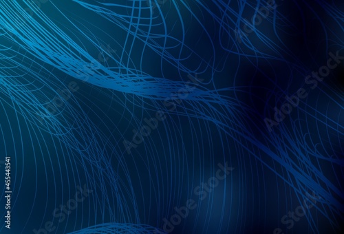 Dark BLUE vector blurred shine abstract texture.