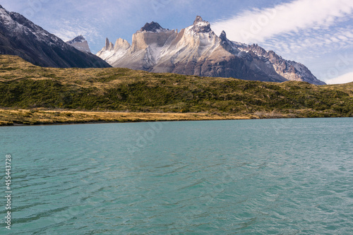 cuernos del Paine, 2600 metros, trekking W, Parque nacional Torres del Paine,Sistema Nacional de Áreas Silvestres Protegidas del Estado de Chile.Patagonia, República de Chile,América del Sur
