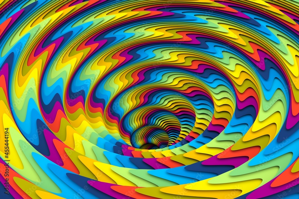 Colorful whirl abstract background 3D render illustration Colorful whirl abstract background 3D render illustration