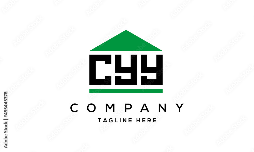 letter CYY house for real estate logo design vector letter CYY house for real estate logo design vector