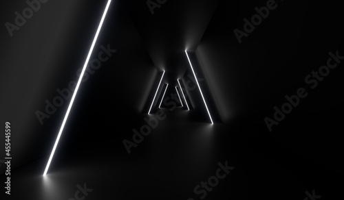 Futuristic tunnel fluoresce...