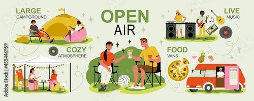 Open Air Music Festival Infographics