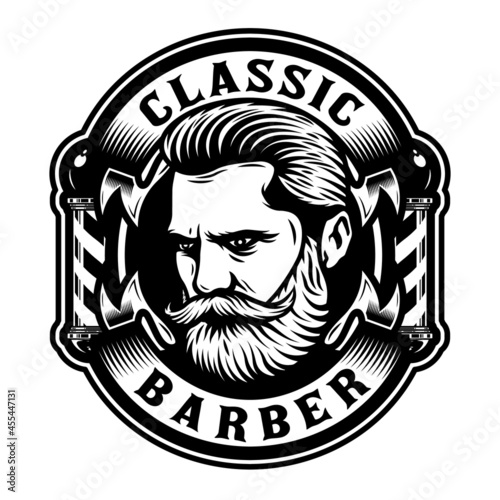 Gentlemen barbershop emblem