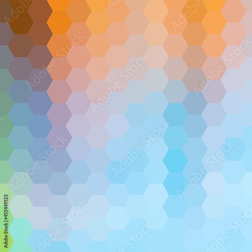 color hexagon background. vector geometric illustration. mock up advertising. template for presentation. eps 10