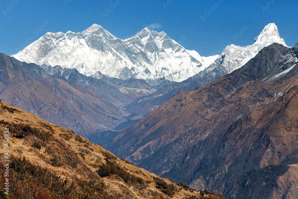 Mount Everest Lhotse Ama Dablam Nepal Himalaya mountain