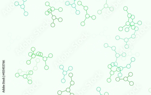 Light Green vector texture with artificial intelligence concept.