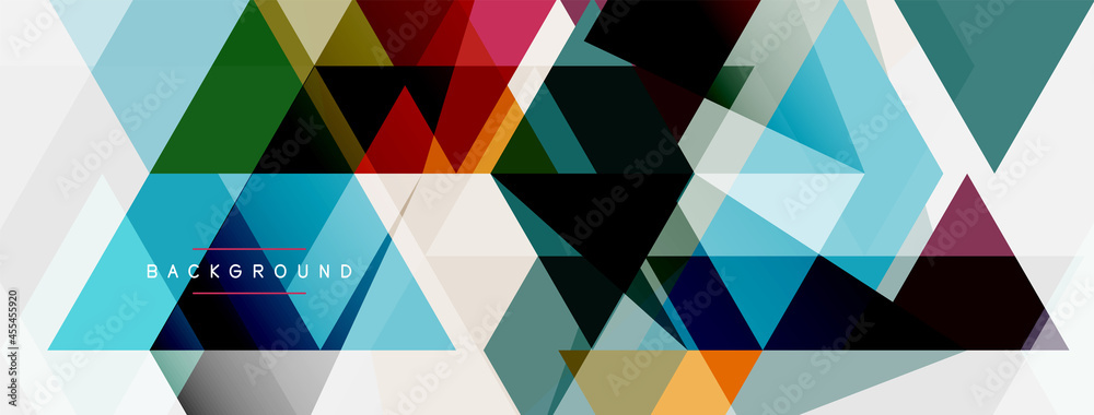 Mosaic triangles geometric background. Techno or business concept, pattern for wallpaper, banner, background, landing page Mosaic triangles geometric background. Techno or business concept, pattern for wallpaper, banner, background, landing page