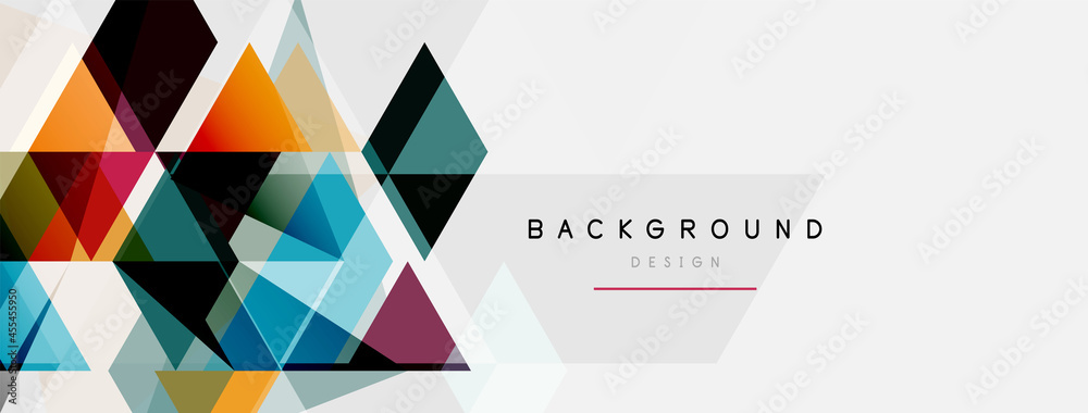 Mosaic triangles geometric background. Techno or business concept, pattern for wallpaper, banner, background, landing page Mosaic triangles geometric background. Techno or business concept, pattern for wallpaper, banner, background, landing page