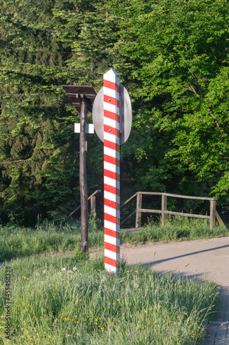 Polish border post at tripoint of Slovak, Czech Republic, and Poland. photo