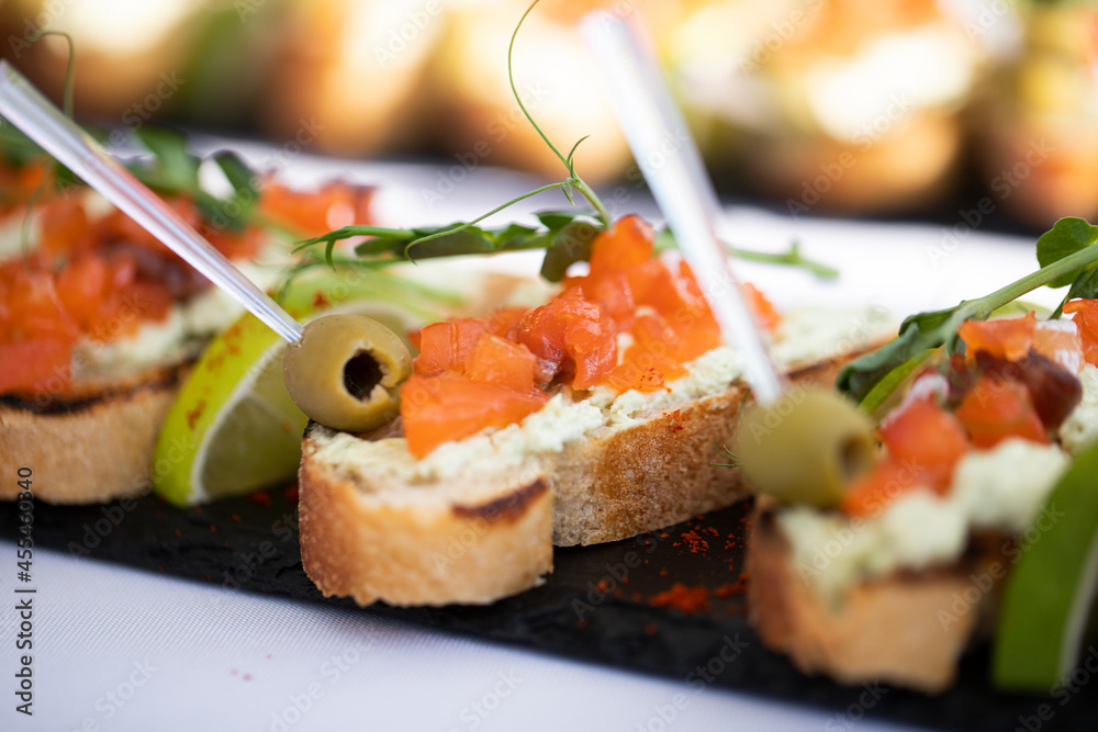 canape with salmon canape with salmon