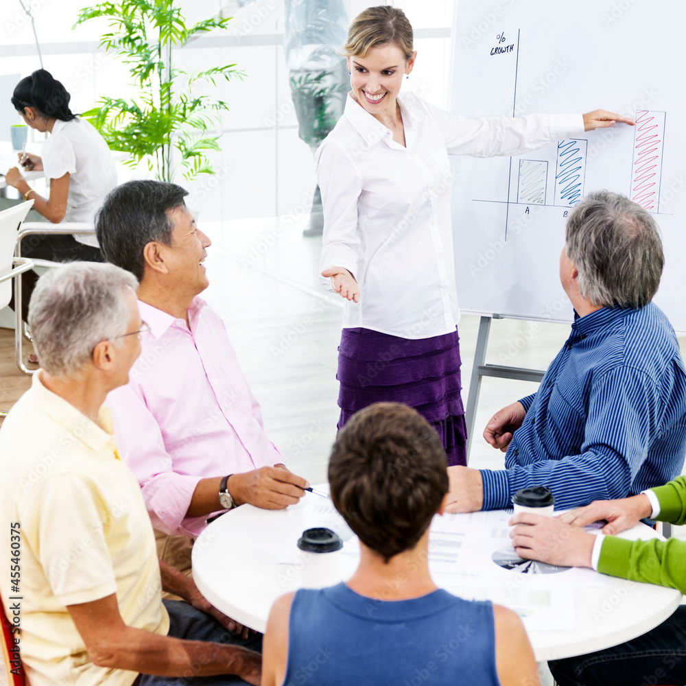 Obraz premium Team working together in an office