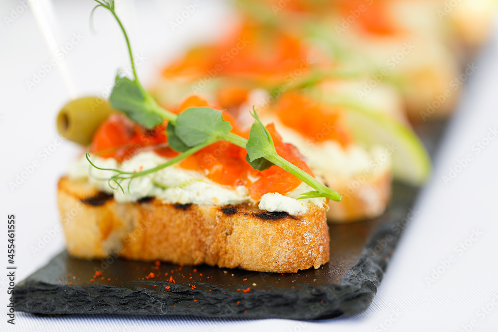 canape with salmon canape with salmon