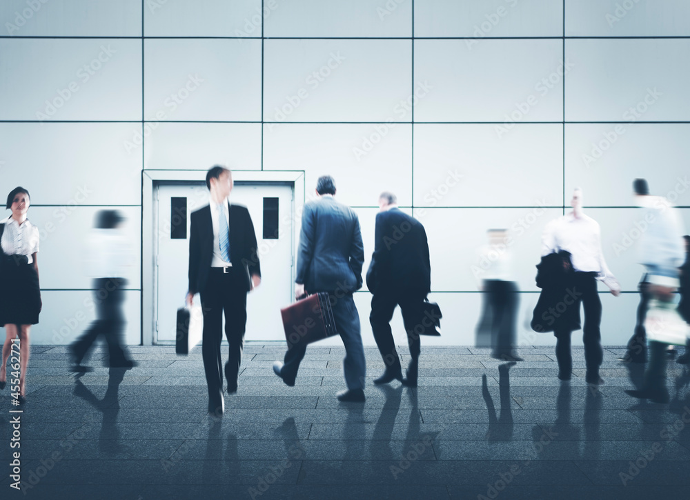 Business People City Life Hustle Hurry Occupation Concept Business People City Life Hustle Hurry Occupation Concept