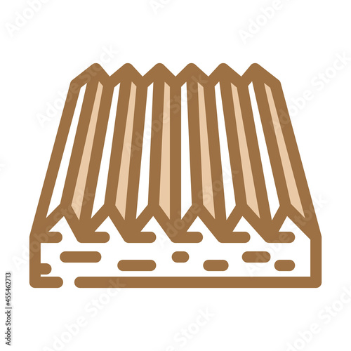 tactile flooring color icon vector. tactile flooring sign. isolated symbol illustration