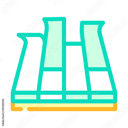 modular pva cover floor color icon vector. modular pva cover floor sign. isolated symbol illustration