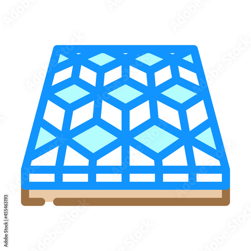 mosaic floor color icon vector. mosaic floor sign. isolated symbol illustration