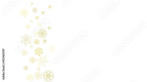 Christmas and New Year snowflakes