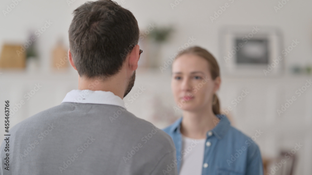 custom made wallpaper toronto digitalCouple Standing and Hugging at Home