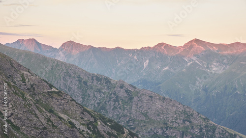 Landscape Photography over the mountains with a gorgeous sunset © Pic&shoot