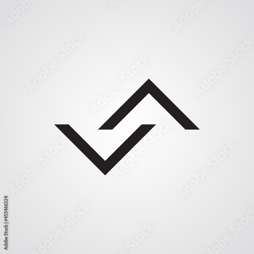 VA Letter Vector design illustration