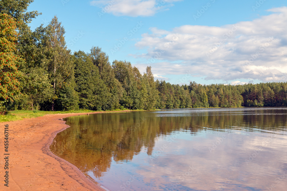 View of Hepojarvi (Khepojärvi) Lake.