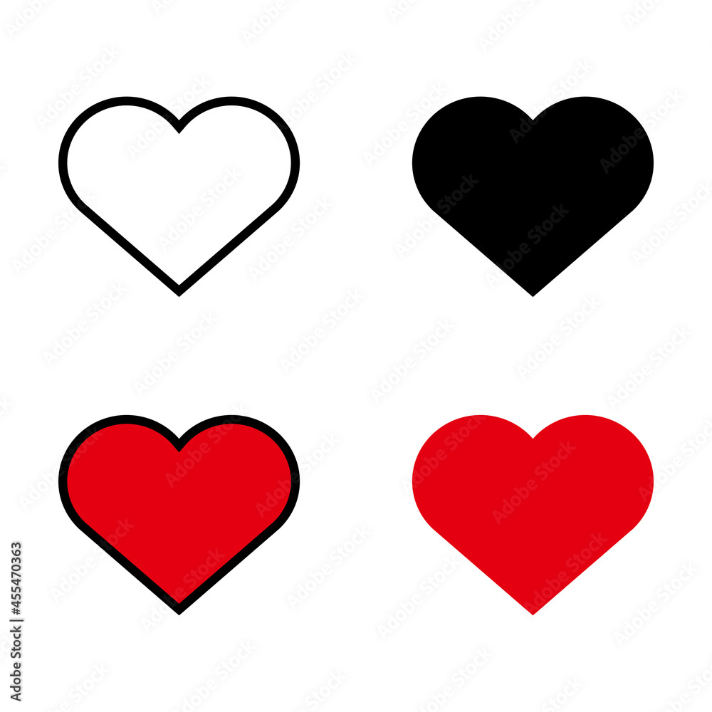 Heart icons