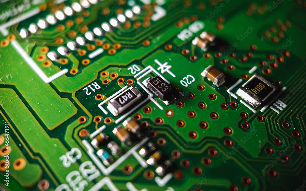 Obraz premium printed circuit board