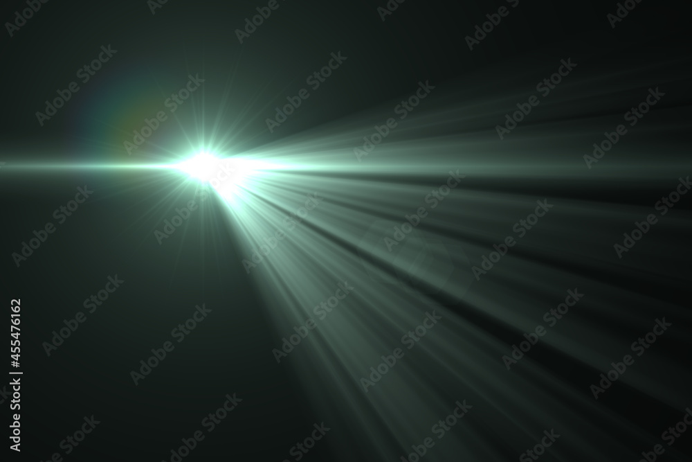 lens flare, Abstract Natural Sun flare on the black background, flare light transition, effects sunlight