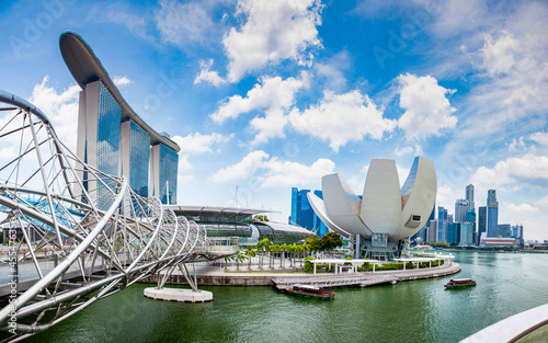 Tableau sur toile SINGAPORE, SINGAPORE - MARCH 2019: Singapore Skyline