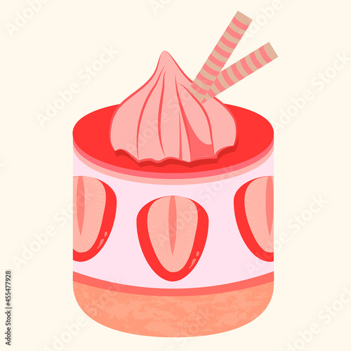 Strawberry cake