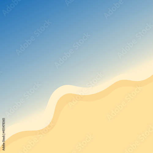 sand dunes and sea banner