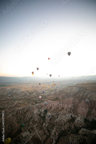 Hot air balloons in the sky at Cappadocia © kartheas