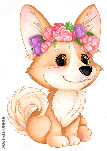 Cute corgi puppy PNG clipart pack. Corgi dog clip art. (ID: 455480556)