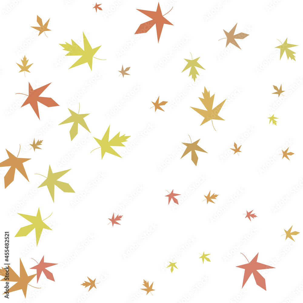 Autumn maple confetti. Simple autumn background Autumn maple confetti. Simple autumn background