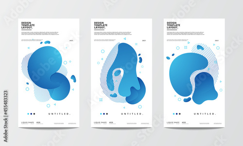 Illustration vector graphic of design element liquid shape abstract background illustration for poster, banner, print, fabric and social media story