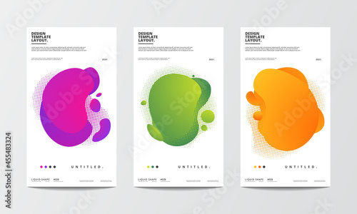 Illustration vector graphic of design element liquid shape abstract background illustration for poster, banner, print, fabric and social media story
