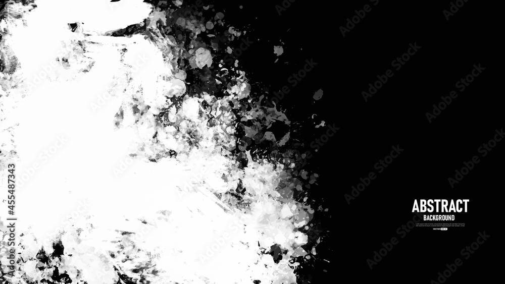 	
Black and white abstract background with grunge texture. Vector illustration	