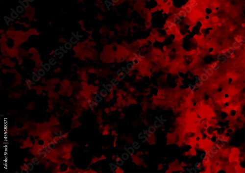 赤と黒の滲むテクスチャ背景