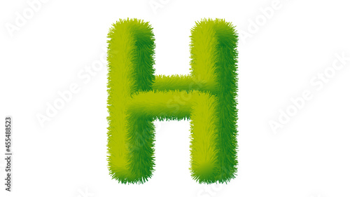 green grass letter