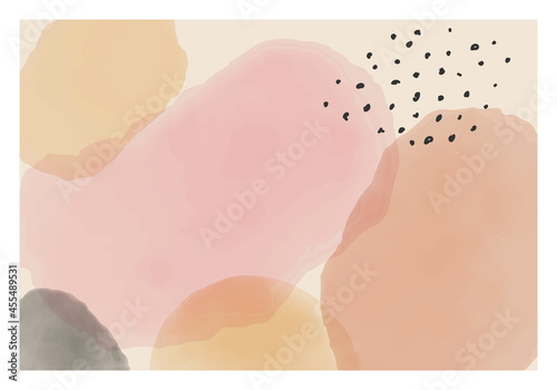 Trendy abstract creative minimalist artistic hand painted composition