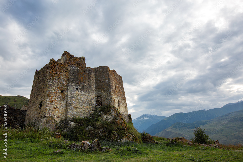 The unique Fregat castle in the Digorsky gorge of North Ossetia The unique Fregat castle in the Digorsky gorge of North Ossetia