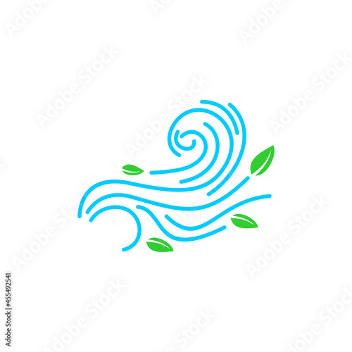 Wallpaper Mural flat Vector icon - illustration of wind icon isolated on white Torontodigital.ca