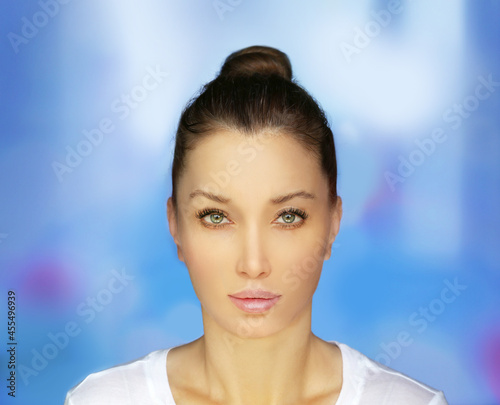 Shot of a beautiful woman.Middle aged woman portrait, cosmetology concept.